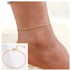 Snake Chain Anklet for Women Girls Adjustable Summer Beach Chain Anklet Bracelet Mother'S Day Gifts Stainless Steel Not Allergic