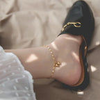 Ball Pendant Anklet for Women — 18K Gold Plated, Waterproof Beach Anklet