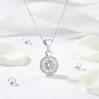 Moissanite Diamond Pendant Necklace 1CT S925 Fine Jewelry