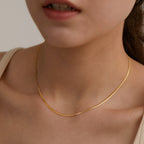 Layered Choker Necklace for Women — 18K Gold Plated, Multi-Strand, Adjustable