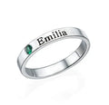 S925 Ring Lettering Couple Personalized Name Customization