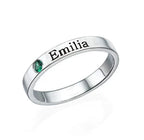 S925 Ring Lettering Couple Personalized Name Customization