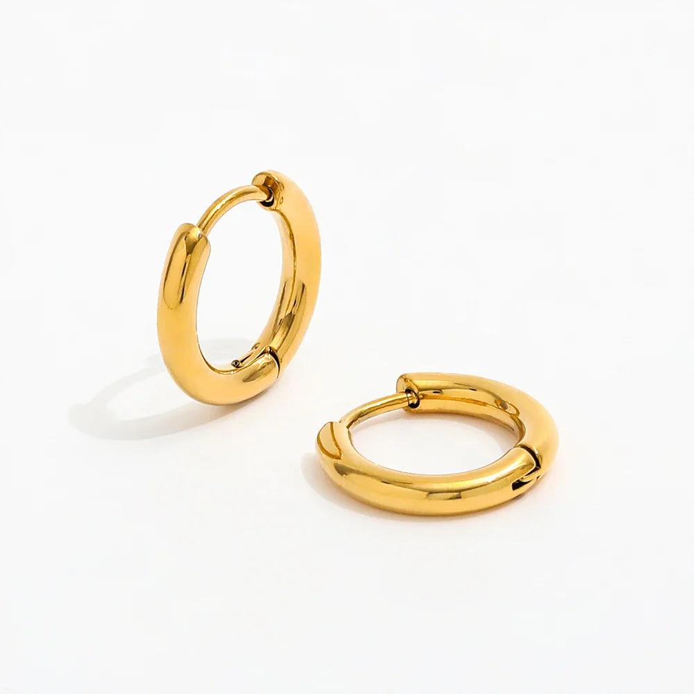 Small Gold Huggie Hoop Earrings for Women — 2.5Mm 18K Gold Plated, 925 Sterling Silver