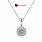 Moissanite Diamond Pendant Necklace 1CT S925 Fine Jewelry