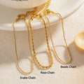 Waterproof Gold Bracelet for Women — 18K Gold Plated, Adjustable, Beach-Ready