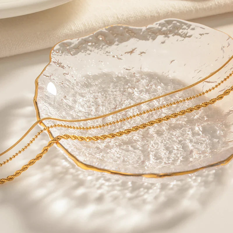 Waterproof Gold Bracelet for Women — 18K Gold Plated, Adjustable, Beach-Ready