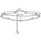 Snake Chain Anklet for Women Girls Adjustable Summer Beach Chain Anklet Bracelet Mother'S Day Gifts Stainless Steel Not Allergic