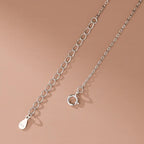 Circle Heart Necklace for Women — 18K Gold Plated, Dainty Layering Necklace