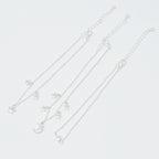 Starred up Chain Anklet, Set of 3