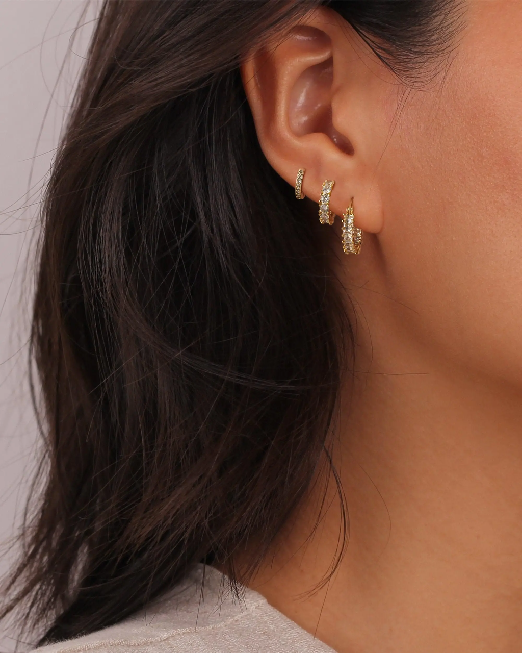 14K Gold-Plated Hoop Earrings