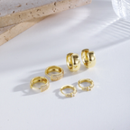 14K Gold-Plated Hoop Earrings