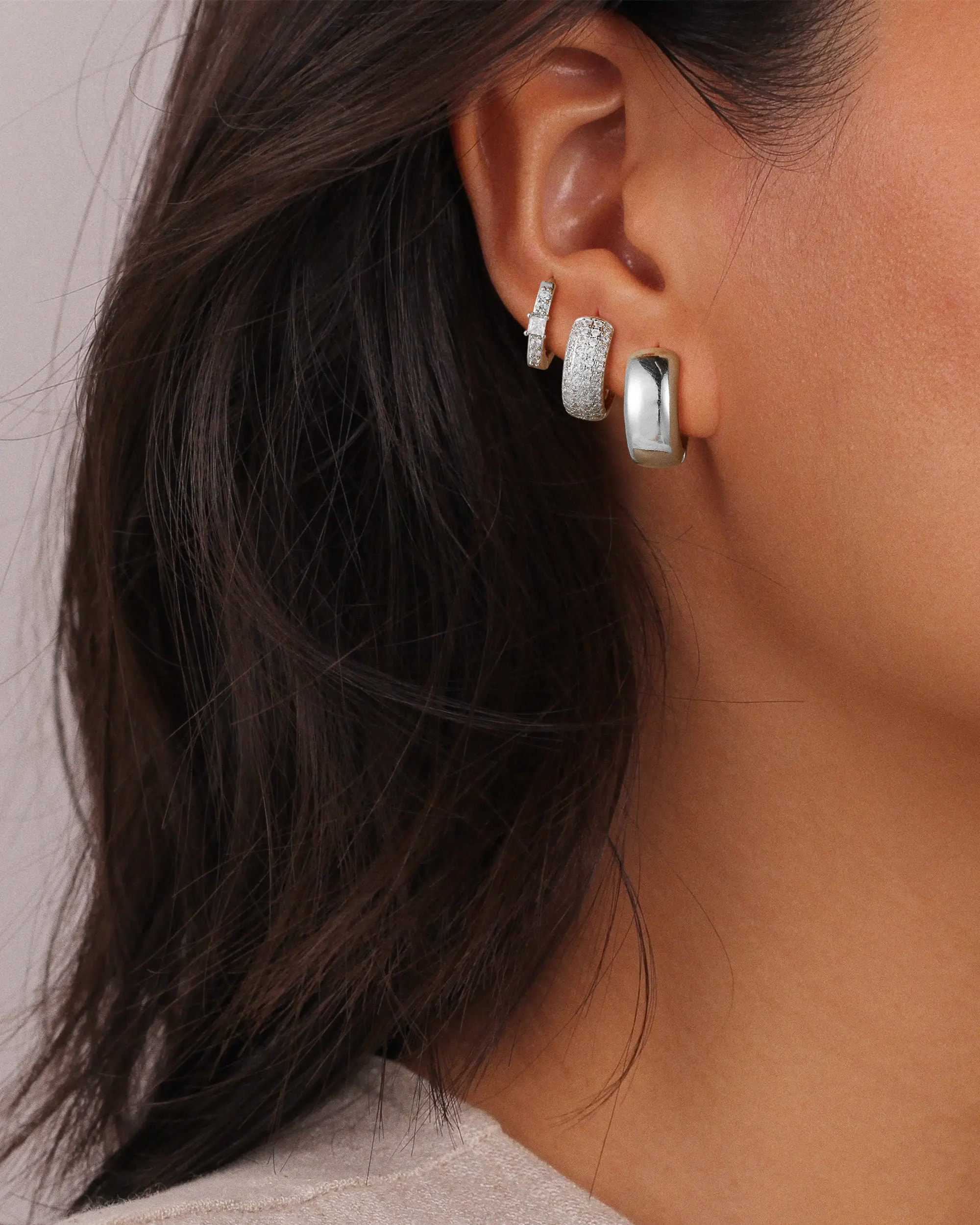14K Gold-Plated Hoop Earrings