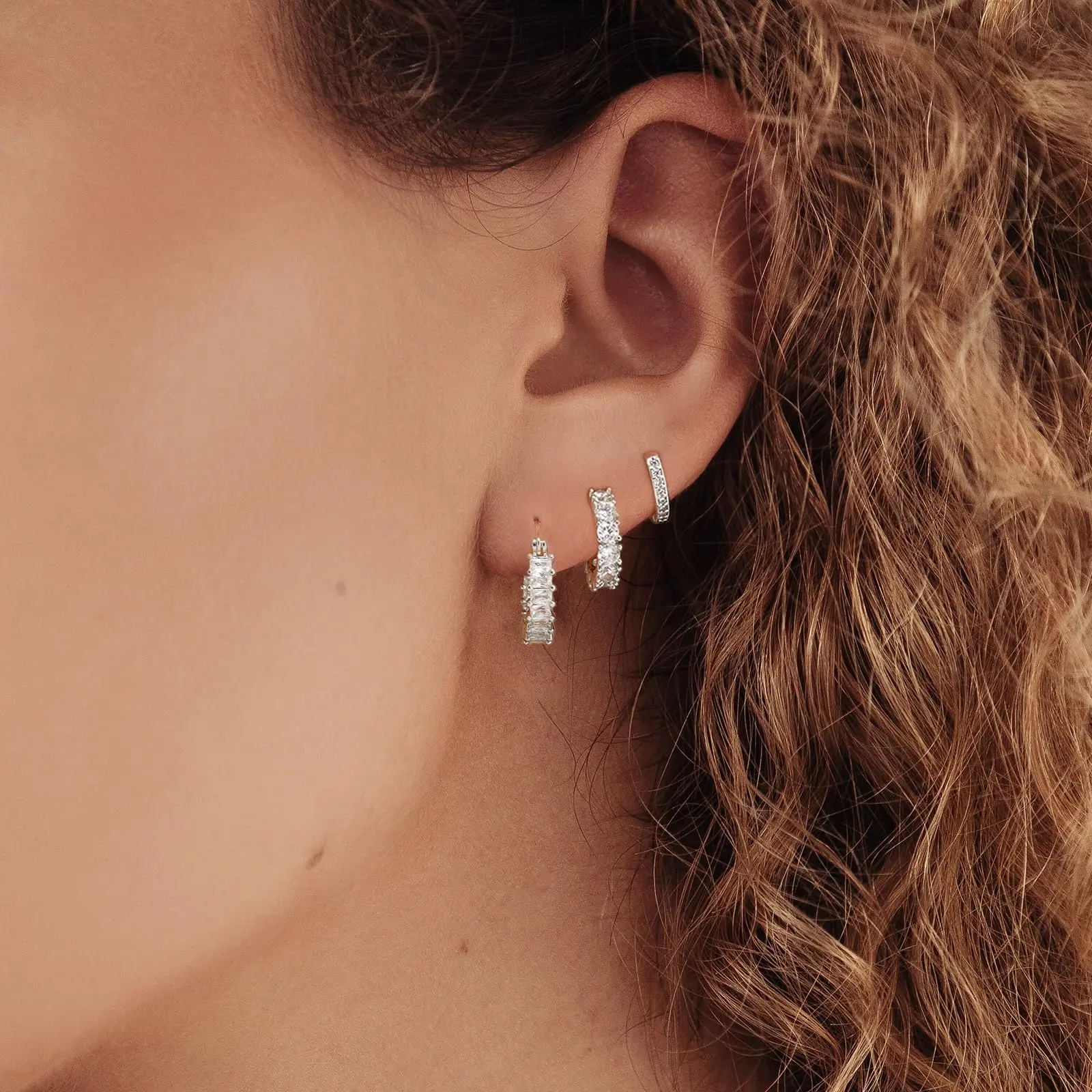 14K Gold-Plated Hoop Earrings