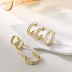 14K Gold-Plated Hoop Earrings