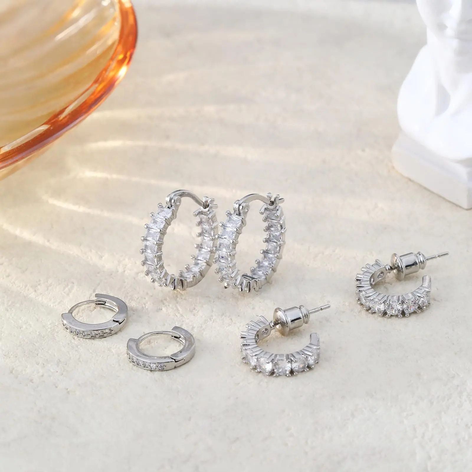 14K Gold-Plated Hoop Earrings
