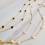 Petite Clover Layered Chain Bracelet