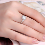 Ring for Women — 925 Sterling Silver, Brilliant Cut Cubic Zirconia