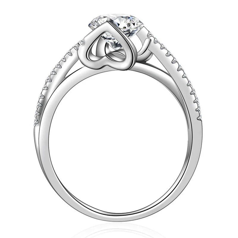 Ring for Women — 925 Sterling Silver, Brilliant Cut Cubic Zirconia