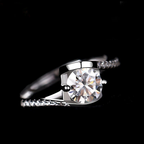 Ring for Women — 925 Sterling Silver, Brilliant Cut Cubic Zirconia