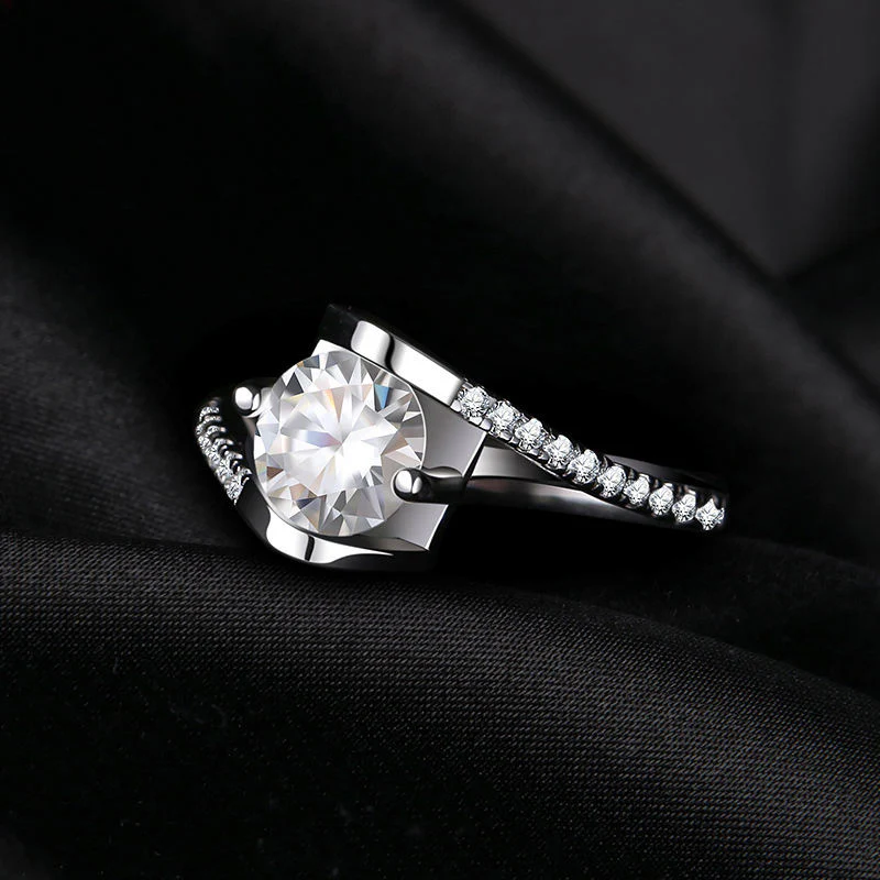 Ring for Women — 925 Sterling Silver, Brilliant Cut Cubic Zirconia