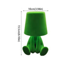 Touch Control Table Lamp Flocking Texture Colorful Design Bedside Lamp Mini Size Creative Shape Night Lamp Gift Giving