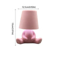 Touch Control Table Lamp Flocking Texture Colorful Design Bedside Lamp Mini Size Creative Shape Night Lamp Gift Giving