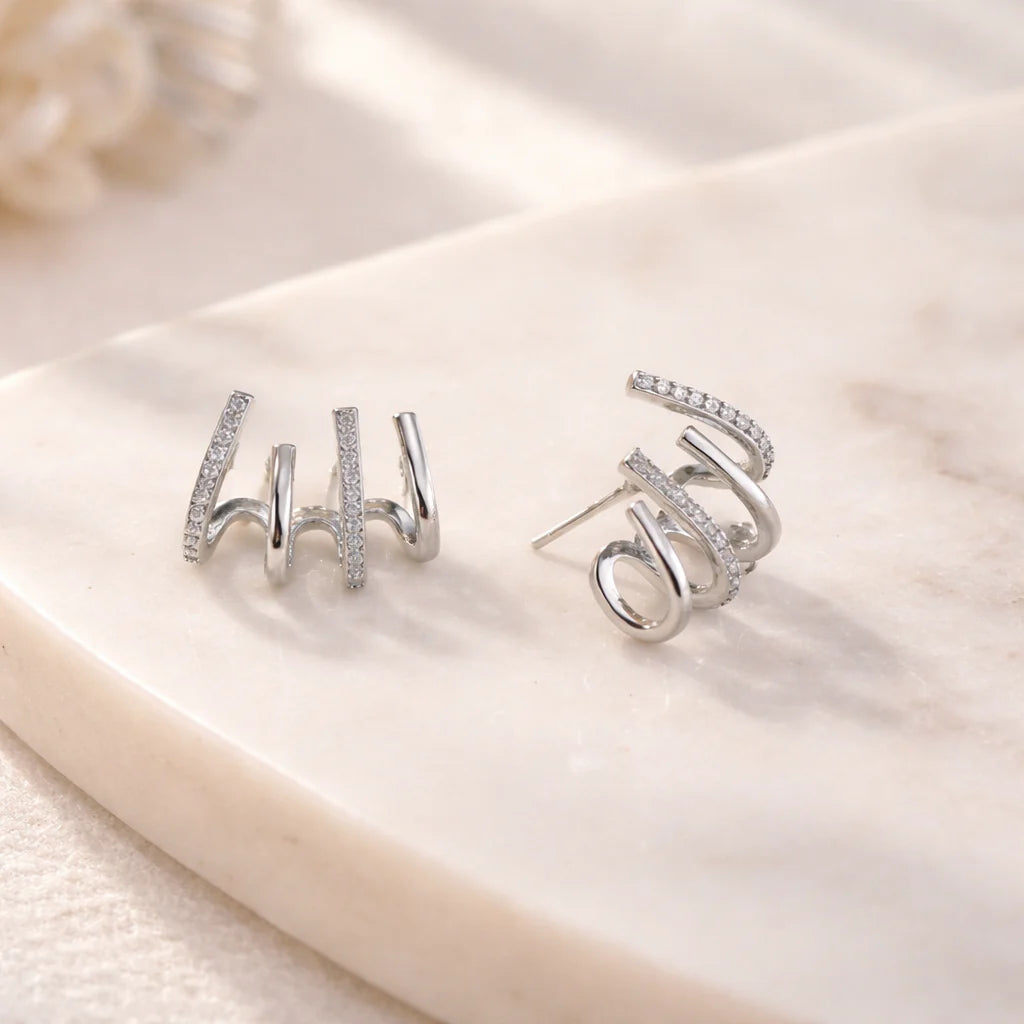 Zabby - Spiral Ear Cuff Earrings