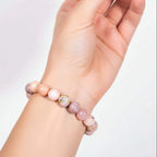 Peruvian Pink Opal Healing Bracelet the Peruvian Pink Opal Bracelet
