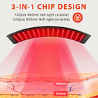 Red Light Therapy for Face and Body, Red Infrared Light Therapy Lamp with Stand Led 660Nm & 850Nm Infrared Light Device for Body