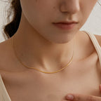 Layered Choker Necklace for Women — 18K Gold Plated, Multi-Strand, Adjustable