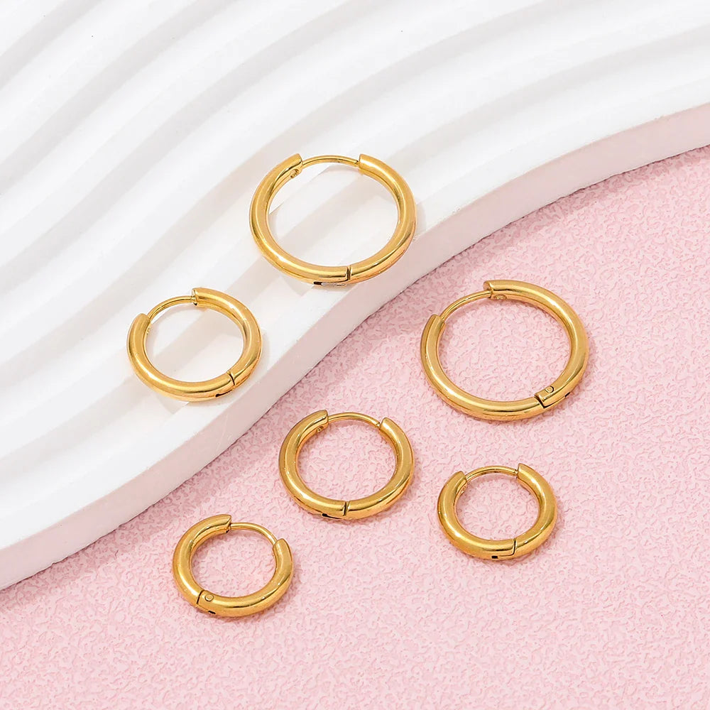 Small Gold Huggie Hoop Earrings for Women — 2.5Mm 18K Gold Plated, 925 Sterling Silver