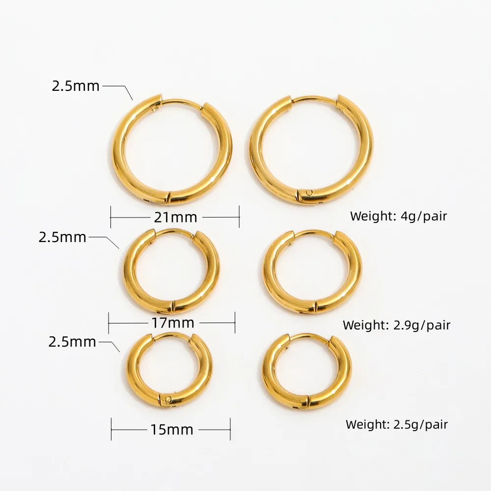 Small Gold Huggie Hoop Earrings for Women — 2.5Mm 18K Gold Plated, 925 Sterling Silver