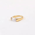 18K Gold Plated Ring for Women — Tarnish-Resistant CZ Statement Ring
