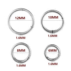 1PC Stainless Steel Nose Hoop Septum Piercing Clicker Hinged Segment Rings Lip Helix Daith Conch Cartilage Earrings Sexy Jewelry